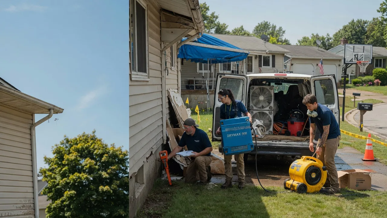 Ceiling Leak Cleanup in Cambridge City, IN near me