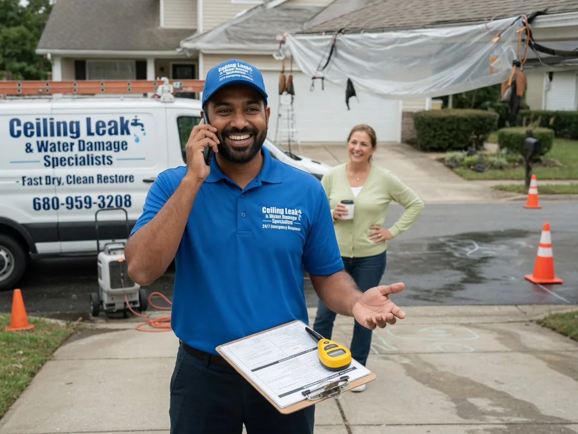 Ceiling Leak Cleanup Cambridge City, IN FAQs